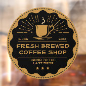 コーヒカスタマイズー素朴ショップカップビジネスフロント ウィンドウサイン (シート2)