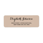 コーヒカスタムーエレガントカラーの作成差出人住所 ラベル (正面)