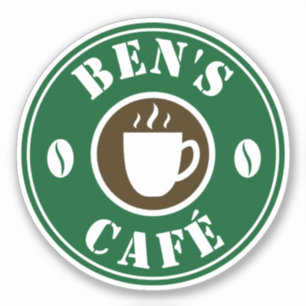 コーヒカスタムーショップノートデカールシール シール