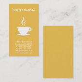 コーヒカスタムーバリスタビジネス 名刺 (正面/裏面)