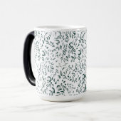 コーヒカスタムーマグス | フローラと芸術的デザイン モーフィングマグカップ (正面左)