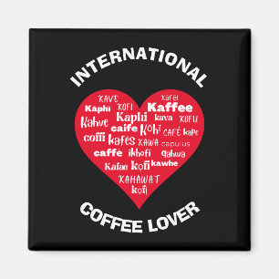 コーヒカスタムー好国際的き人 マグネット
