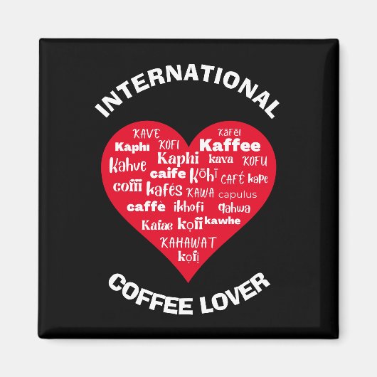 コーヒカスタムー好国際的き人 マグネット (正面)