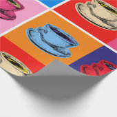 コーヒカラフルーカップのマグカップ ラッピングペーパー (角)