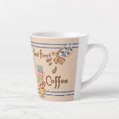 コーヒカラフルーカップラテマグカップ カフェラテマグ (右)