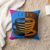 コーヒカラフルーマグピロー クッション (ブランケット)