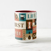 コーヒカラフルー引用文 マグカップ (中央)