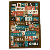 コーヒカラフルー引用文 ミディアムペーパーバッグ (正面)