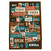 コーヒカラフルー引用文 ミディアムペーパーバッグ (裏面)