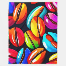 コーヒカラフルー豆抽象芸術アート