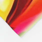 コーヒカラフルー豆抽象芸術アート フリースブランケット (角)