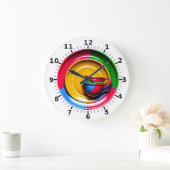 コーヒカラフルー ラージ壁時計 (ホーム)