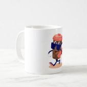 コーヒクールーおもしろいキャラクター コーヒーマグカップ (正面左)