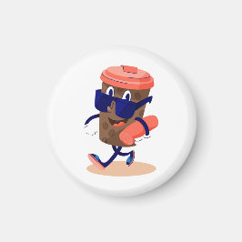 コーヒクールーおもしろいキャラクター マグネット