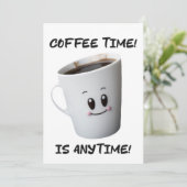 コーヒクールーカップデザイン高品質 招待状 (スタンド正面)