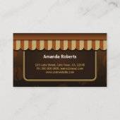 コーヒクールーショップブラウン&ベージュカフェストアフロント 名刺 (裏面)