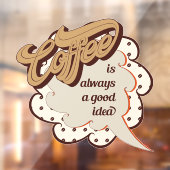 コーヒクールーショップワードアートウィンドウ ウィンドウサイン (シート2)