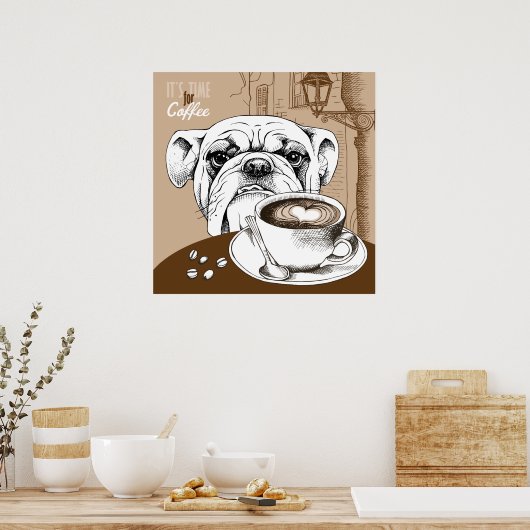 コーヒクールー引用文デザイン ポスター (キッチン)