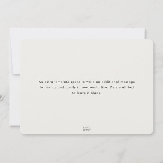 コーヒシンプルおもしろいーモダンクリーム移動 案内状 (裏面)