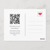 コーヒシンプルーエレガント・ブラウン・ビジネス・ウェルカム ポストカード (裏面)