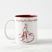 コーヒスタイリッシューマグ – チャーム入り醸造 ツートーンマグカップ (左)