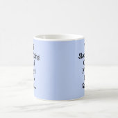 コーヒストップーを飲む???僕はピッタリじゃない コーヒーマグカップ (中央)