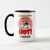 コーヒパーソナライズされたーおもしろい引用文マグカップ マグカップ (左)