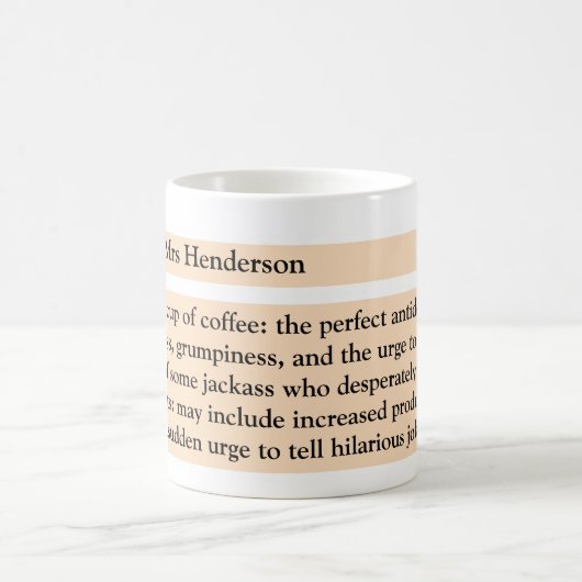 コーヒパーソナライズされたーおもしろい通知マグカップ コーヒーマグカップ (中央)