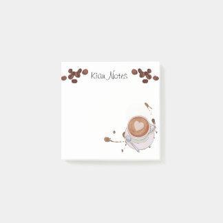 コーヒパーソナライズされたーのポストイット注記 ポストイット