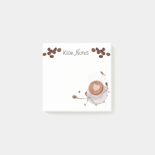 コーヒパーソナライズされたーのポストイット注記 ポストイット (正面)