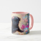 コーヒパーソナライズされたーのマグカップ – 名前をカスタムするまたはメッセージ マグカップ (正面右)