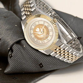 コーヒパーソナライズされたーカプチーノヴィンテージ 腕時計