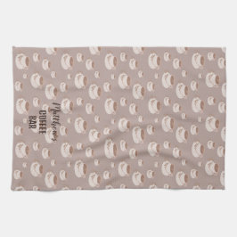 コーヒパーソナライズされたーバーステーションのキッチンタオル キッチンタオル