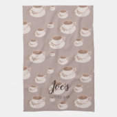 コーヒパーソナライズされたーバーステーションのキッチンタオル キッチンタオル (縦)