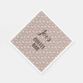 コーヒパーソナライズされたーバーステーションナプキンス スタンダードランチョンナプキン (角)