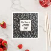 コーヒパーソナライズされたーバーナパーソナライズされたプキンス スタンダードカクテルナプキン (インサイチュ)