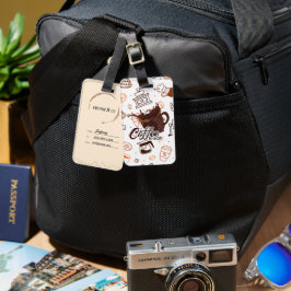 コーヒパーソナライズされたーブレーク荷物タグ ラゲッジタグ