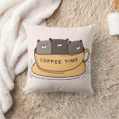 コーヒパーソナライズされたーベア クッション (ブランケット)