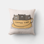 コーヒパーソナライズされたーベア クッション (正面)