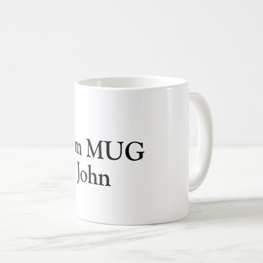 コーヒパーソナライズされたーマグの名前。オフィスでの飲酒 コーヒーマグカップ (正面右)