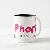 コーヒパーソナライズされたーマグカップ、ミルクマグカップ、ドリンク ツートーンマグカップ (正面右)