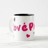 コーヒパーソナライズされたーマグカップ、ミルクマグカップ、ドリンク ツートーンマグカップ (正面左)