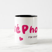 コーヒパーソナライズされたーマグカップ、ミルクマグカップ、ドリンク ツートーンマグカップ (中央)