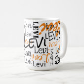 コーヒパーソナライズされたーマググ コーヒーマグカップ (正面右)