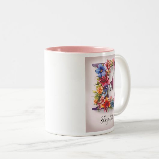 コーヒパーソナライズされたーマググ ツートーンマグカップ (正面右)