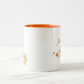 コーヒパーソナライズされたーマググ ツートーンマグカップ (中央)