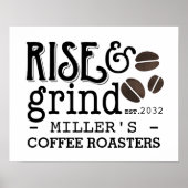 コーヒパーソナライズされたーラバーズキッチンアートプリント ポスター (正面)