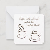 コーヒパーソナライズされたー乳房 ノートカード (正面)