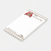 コーヒパーソナライズされたー小さな赤トラック ポストイット (アングル)