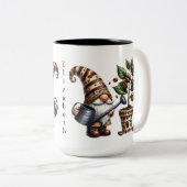 コーヒパーソナライズされたー格言灌水植物ギフト ツートーンマグカップ (正面右)